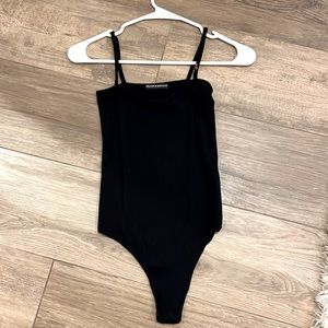 Womens black body suit